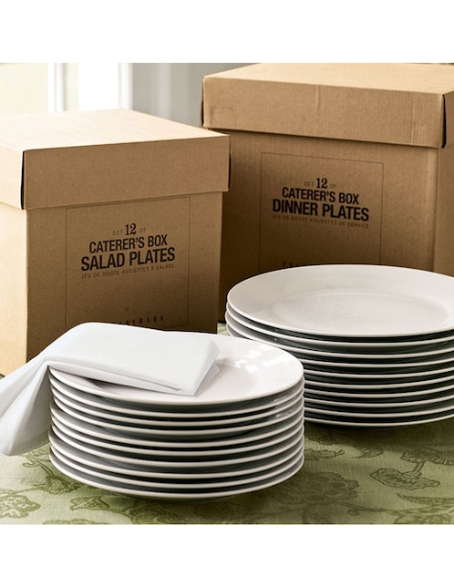 Plato trinche Caterers's Box de porcelana
