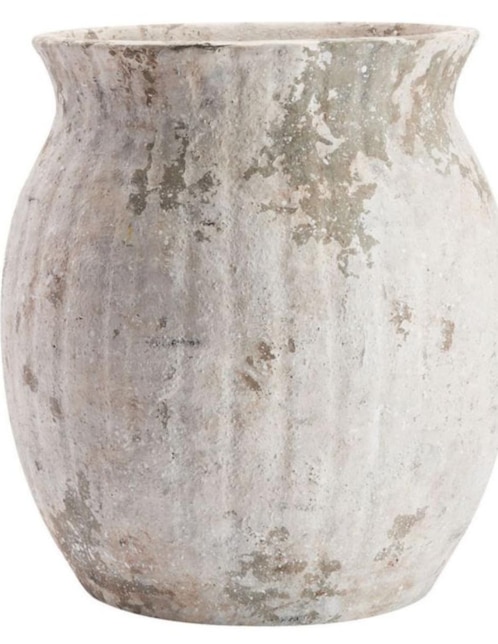 Florero Weathered Stone de terracota