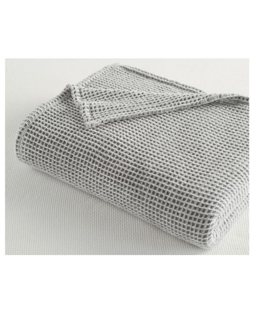COBIJA PB WAFFLE BLNKT A CUA, KS, GRIS