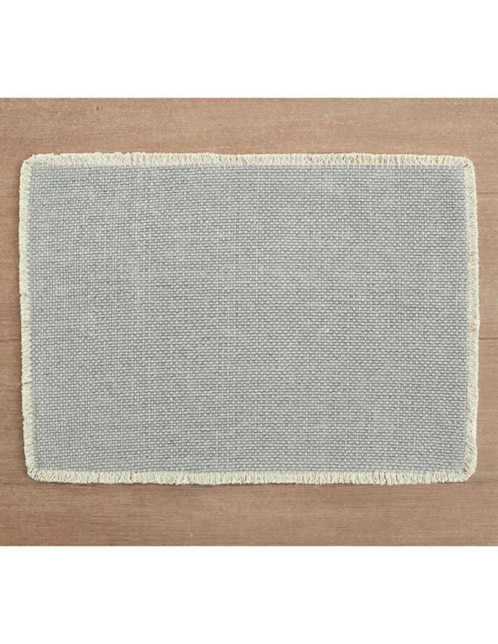 Mantel individual rectangular de algodón Mason