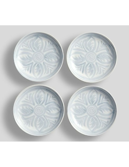 Plato Chambray Tile de cerámica 4 piezas