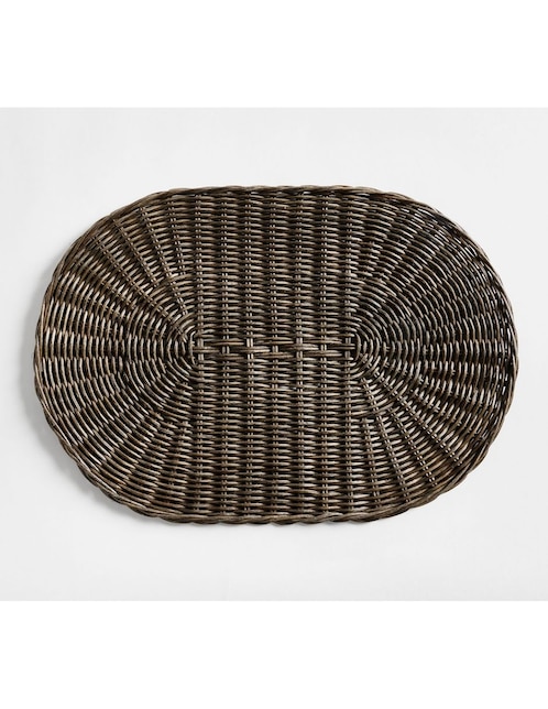 Plato base Wicker Woven de ratán