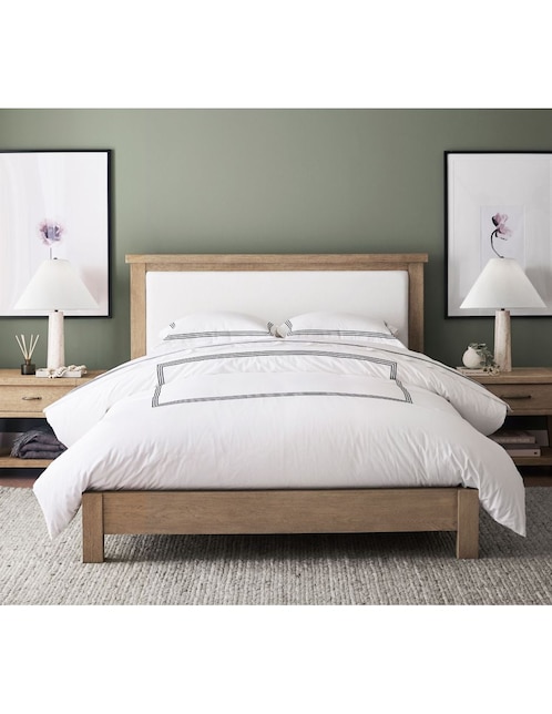 Cama Toscana de madera queen size