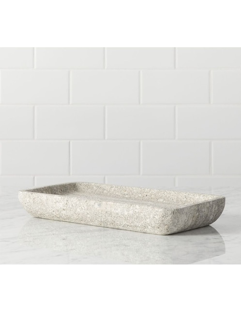 Charola multiusos Greystone Bathroom de piedra