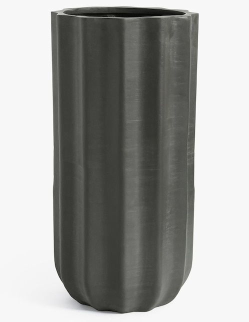 Maceta Modern Rustic de fibra de vidrio con sistema automático de riego