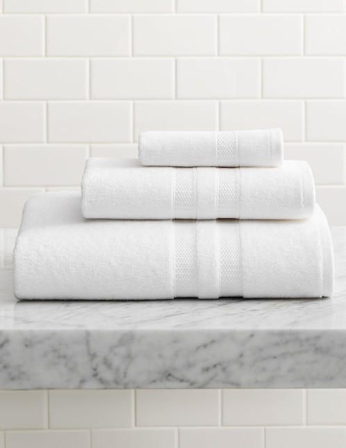 TOALLA PB PLUSH TERRY T, MANOS, BLANCO