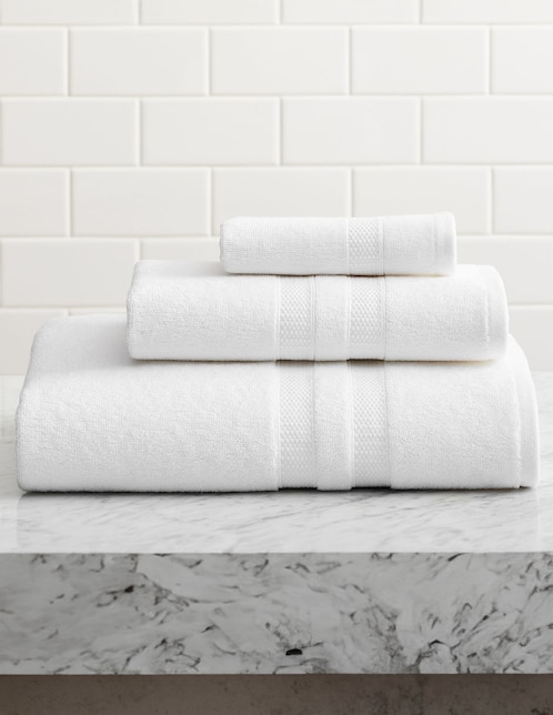 TOALLA PB PLUSH TERRY TO, BAÑO, BLANCO