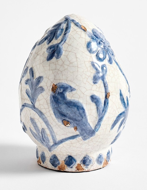 Figura decorativa de huevo Montrose de cerámica