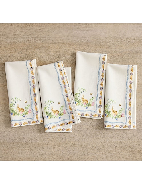 Set servilleta Bunny de algodón 4 piezas