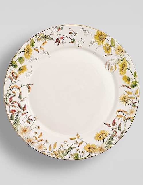 Set plato base Bedford Harvest de cerámica 4 piezas