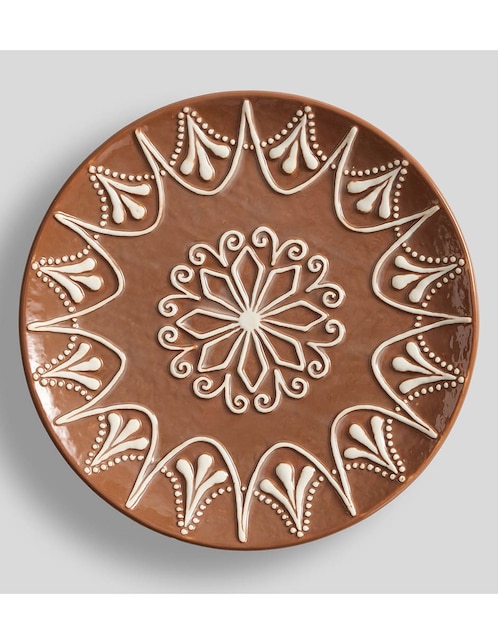 Plato ensalada navideño Gingerbread de cerámica
