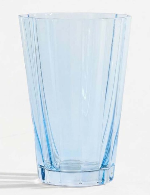 Vaso de agua Fluted de vidrio