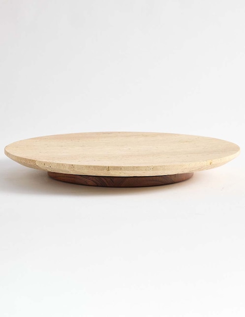 Lazy susan Travertine de mármol