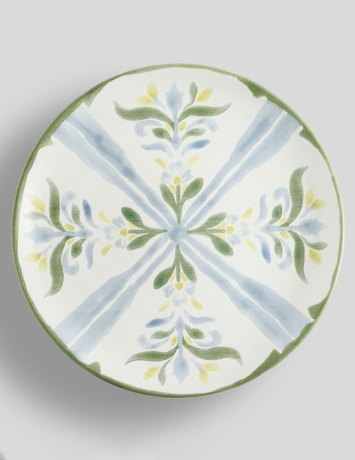 Set de plato para ensalada Chambray de arcilla 4 piezas