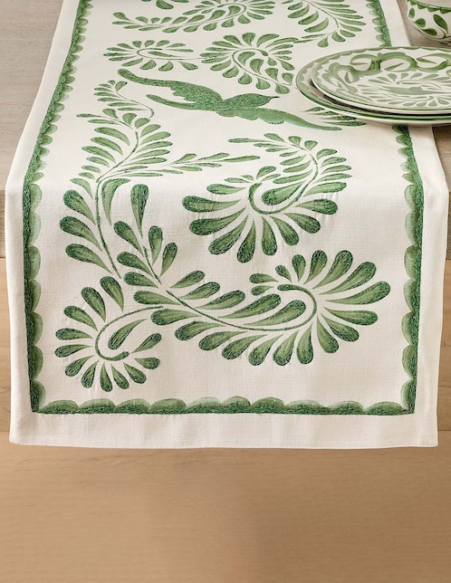 CAMINO MESA PB PUE, 46 X 274 CM, VERDE