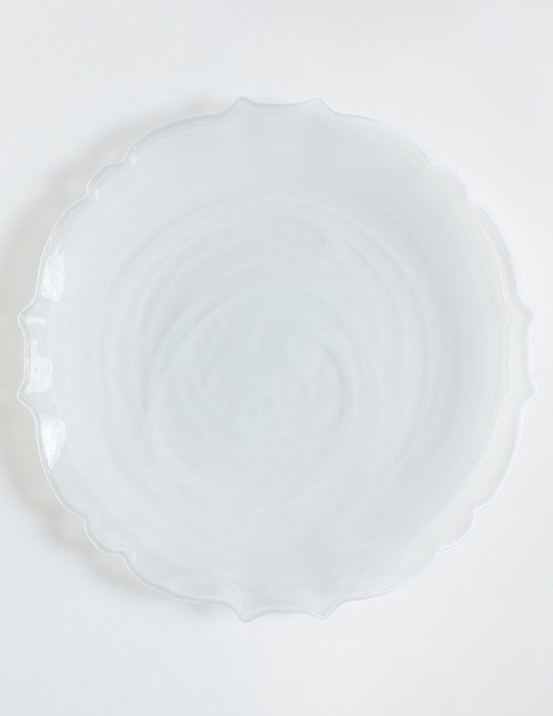 Plato base Swirl de vidrio