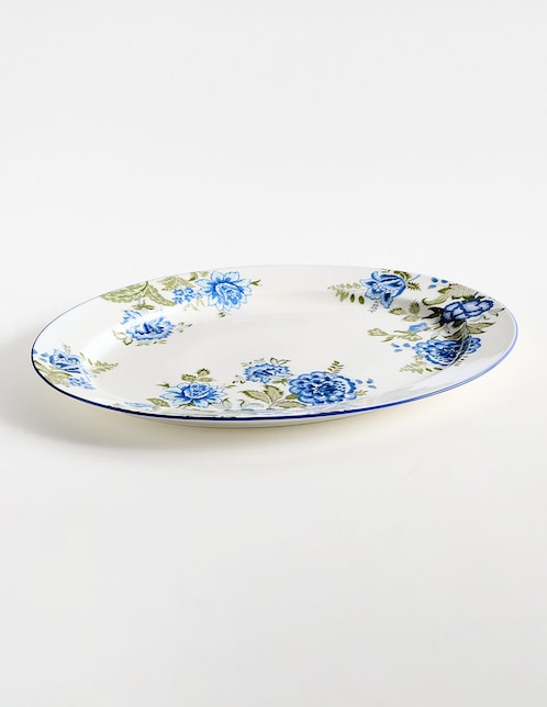 Platón Kravet Rosehill de cerámica
