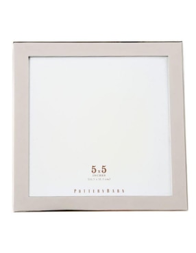 Portarretrato Modern Silver de acero para 1 foto