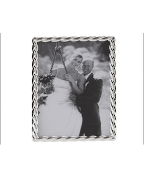 Portarretrato Silver Rope para 1 foto