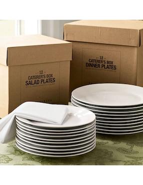 Plato trinche Caterers's Box de porcelana