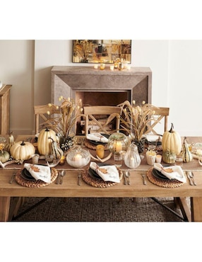 Mantel individual redondo de jacinto de agua Beachcomber
