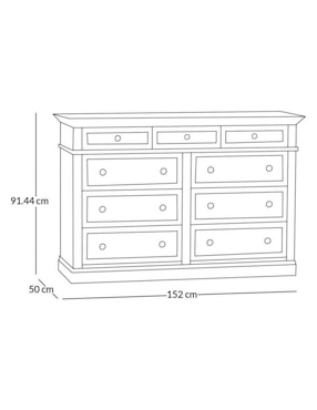 Cómoda Livingston de madera