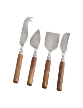 Set De Cuchillos Para Queso Wood Handed