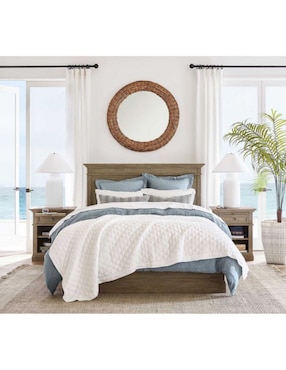 Cama Livingston de madera king size