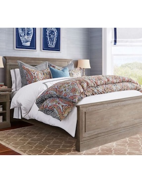 Cama Livingston de madera king size