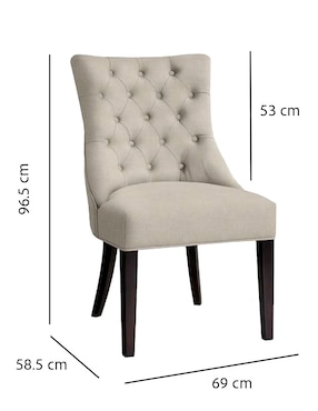 Silla Hayes Pottery Barn de tela