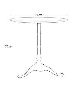 Mesa Rae Round de Mármol
