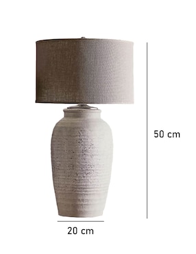 Lámpara de mesa Incandescente Maddox Ribbed