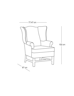 Sillón Thatcher de piel