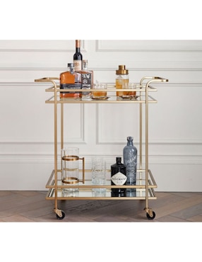 Carro de bar cocina Skylar hierro