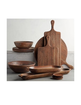 Plato base Chateau de madera