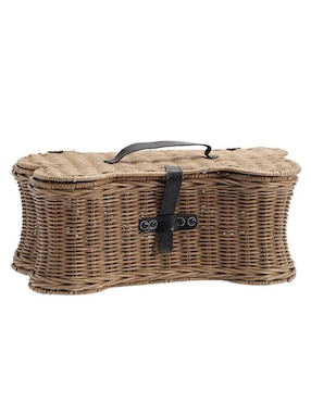 Cesto Pet Woven Rattan Bone