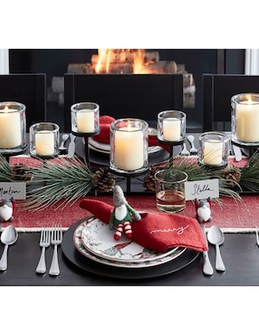 Plato base navideño Bleecker de aluminio