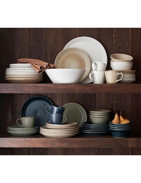 Plato trinche Larkin de gres 4 piezas