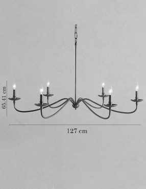 Candelabro de hierro Lucca