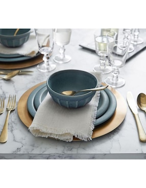 Set servilleta Frayed Oversized de lino 4 piezas