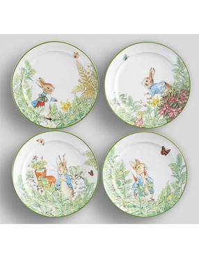Set de platos de ensalada Peter Rabbit 4 piezas