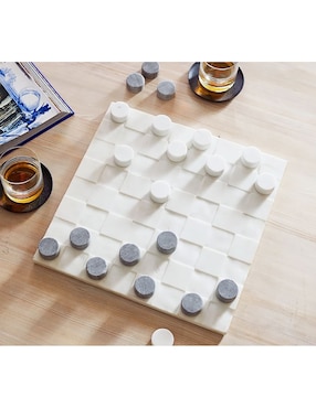 Juego de Damas Handcrafted Marble