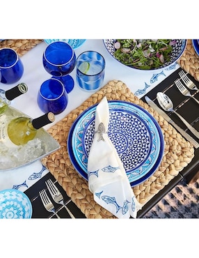 Plato base Beachcomber de fibras naturales