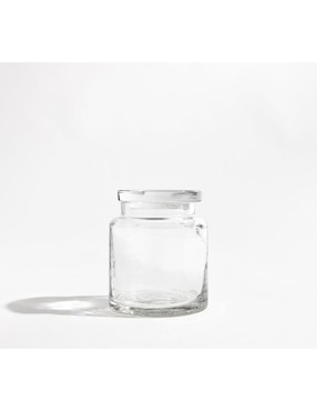 Frasco Hammered Glass Canister De Vidrio