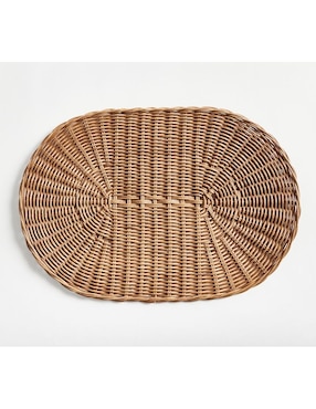 Plato Base Handwoven Wicker De Ratán