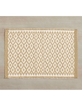 Mantel Rectangular De Algodón Kanthi Reed Placemats