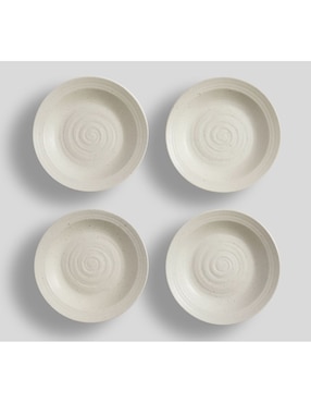 Set De Platos Para Postre Farmstead Stoneware De Gres