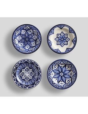 Set De Platos Para Postre Medina Stoneware De Gres