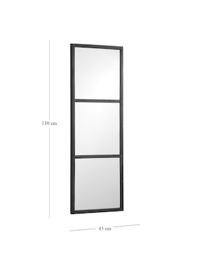 Espejo rectangular Cade Windowpane