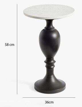Mesa de acento Chapman de Mármol